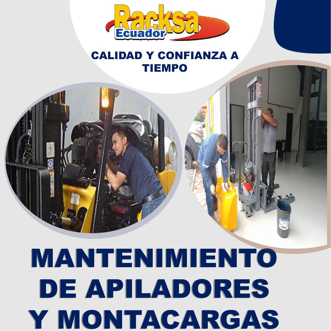 Mantenimiento de apiladores y montacargas